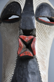 Imposant oud Songye Kifwebe Kikashi masker, DR Congo, 1920-30