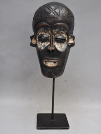 Older facial CHOKWE mask, D.R. Congo, approx. 1960