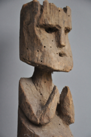 Very expressive Namaskara Mudra greeting statue, Nepal, mid 20th century
