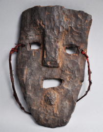 Old plank dance mask from the West of Nepal, 1920 - 1930