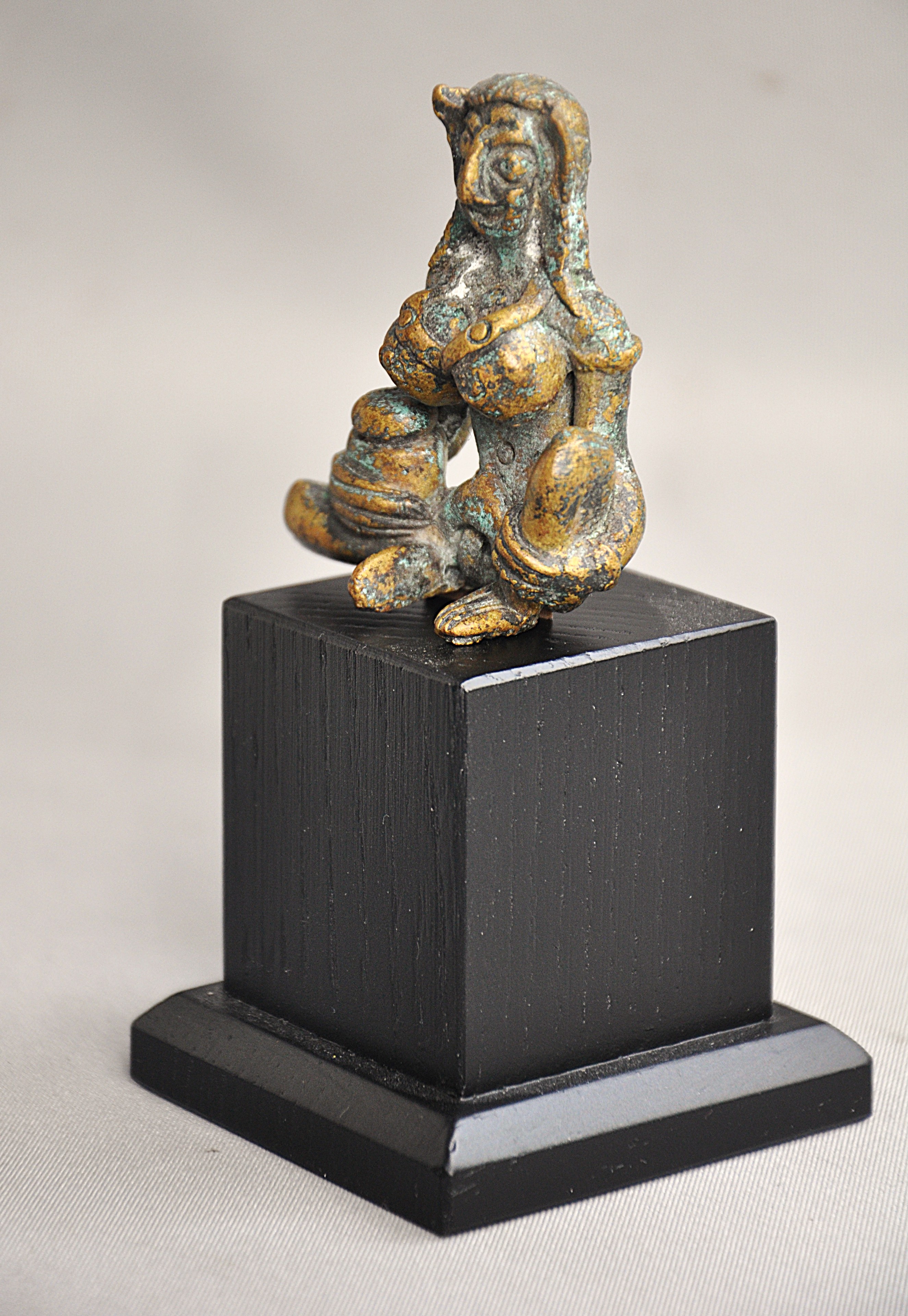 Bronzen beeldje van de Godheid Phra Ngang, Cambodja/Thailand