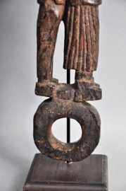 GREAT! Rare very old ghurra, churning stick, Nepal, 1st quarter 20th century