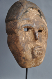 Old, strong facial SUKU tribe mask, D.R. Congo, 1960-70