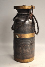Large wooden storage pot, Nepal, 2nd half of the 20th century