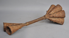 Iron tribal altar bells, FON, Benin, ca 1960