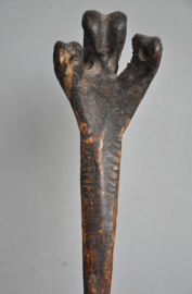 TOP!! Bone dagger of the cassowary bird, Asmat, PNG, ca 1800!!