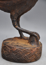 Beautifully stylized bronze rooster, Benin City region, Nigeria, 21st century