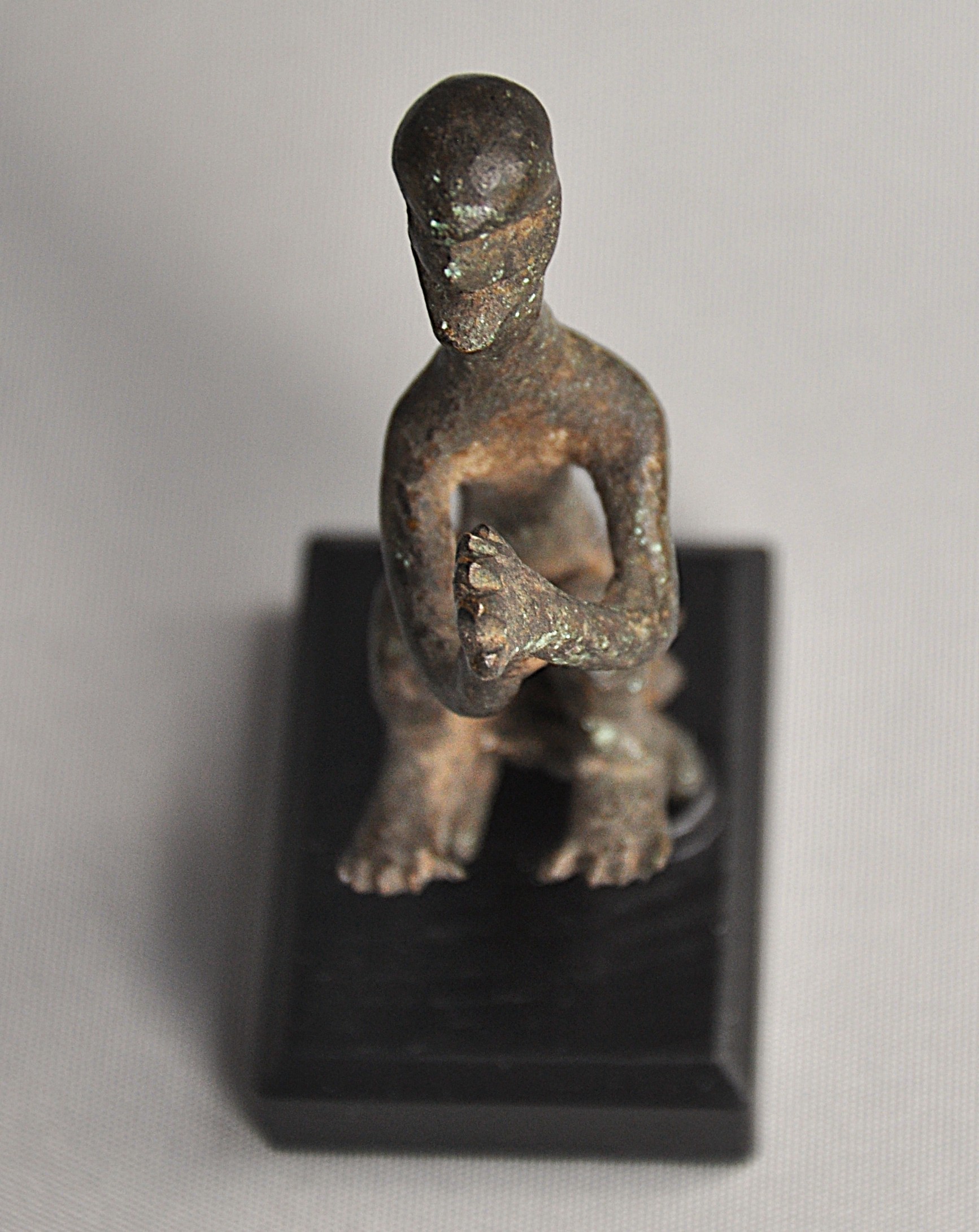 Klein bronzen begroetings beeldje, Jajarkot, Nepal
