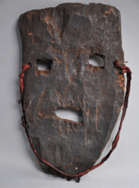 Old plank dance mask from the West of Nepal, 1920 - 1930