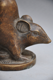 Bronzen rat met dubbele stempels, China, 1960-70