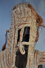 Museum stuk! JPEA pak van de ASMAT, Papoea Nieuw Guinea, 1920-1950
