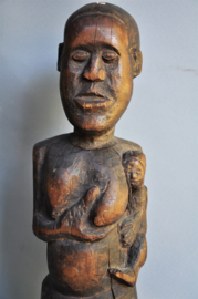 Zéér oud materniteitsbeeld, KUBA, DR CONGO, vóór 1923