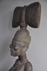 Very large statue of the deity Shango, Yoruba, Nigeria, 1970-80