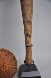 Top en zeldzaam! Oude chief pijp, Mbanza + rammelaar, DR Congo, 1920-30