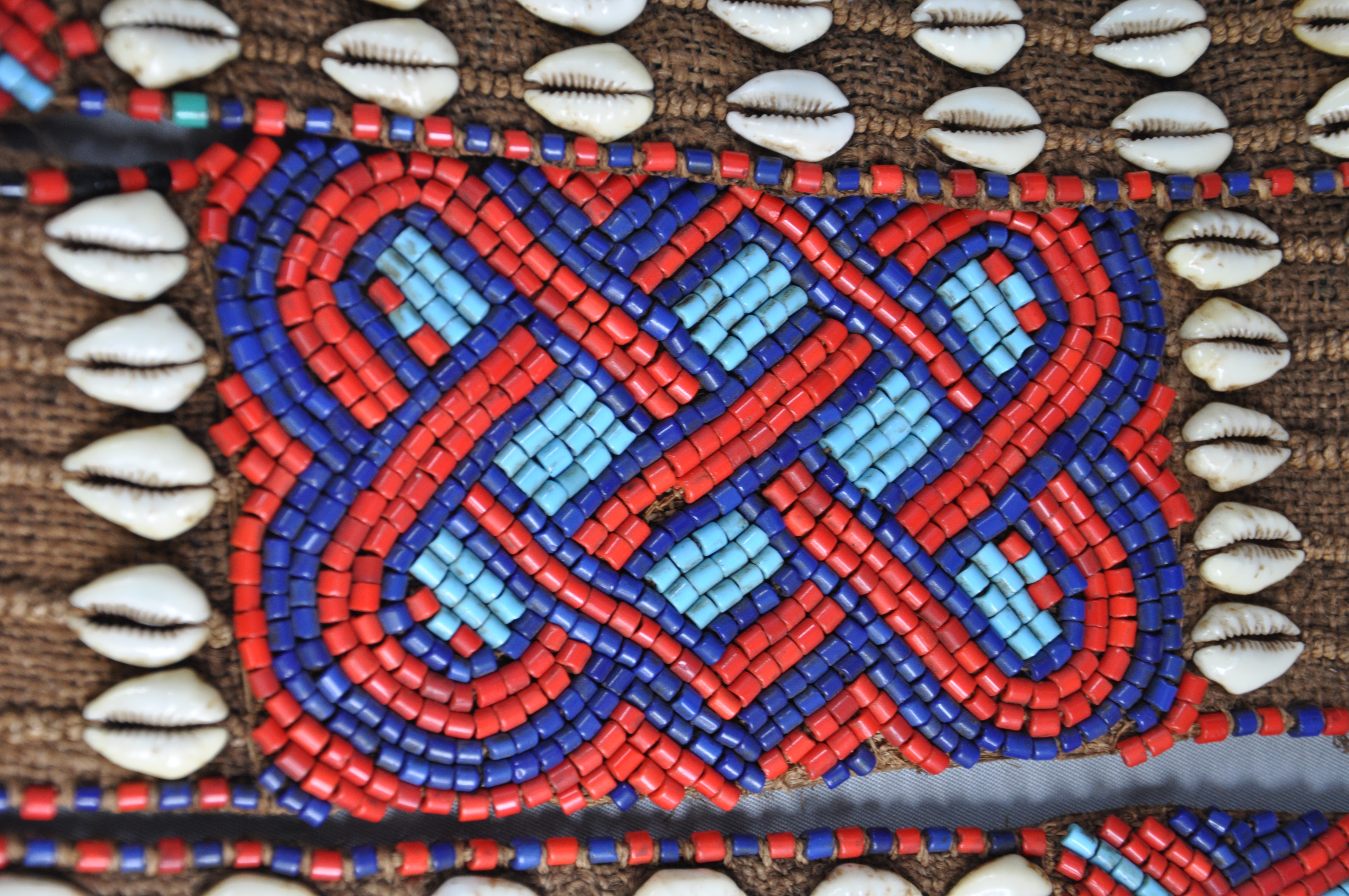 Tribaal gebruikte koningsriem/sjerp KUBA, DR Congo, 1940-50