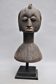 Extremely rare tribal FULANI head mask, YORUBA, Nigeria, 1900-1910