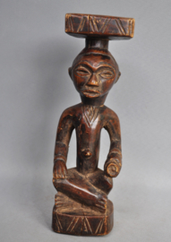 Older statue of King Ndop, KUBA, DR Congo, ca 1960