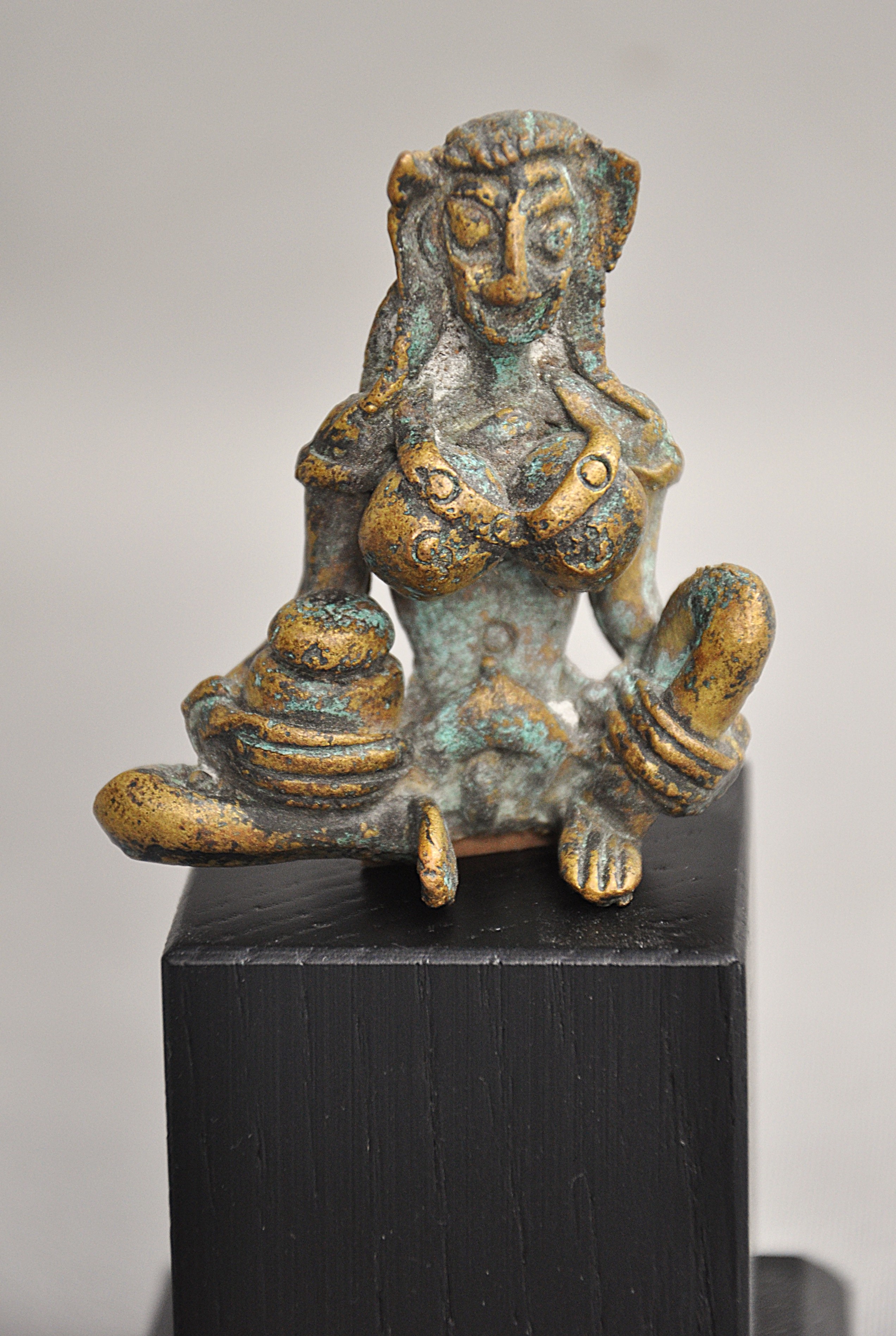 Bronzen beeldje van de Godheid Phra Ngang, Cambodja/Thailand