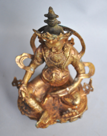 Unique Fire-Gilded Buddha from Nepal: A Symbol of Peace and Enlightenment