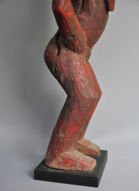 Vrouwelijk Baule Mbra Beeld - Rituele Kunst uit Ivoorkust