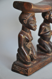 Prachtig neksteuntje van de LUBA, DR Congo, 2e helft 20e eeuw