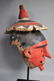 Authentiek gebruikt Fulace masker, BOZO, Mali , 1960 of wat ouder