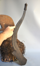 Rare Budja Mask (1940) & 19th-Century Ngulu Executioner's Sword