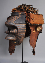 GREAT! KUBA MPOOM mask, DR Congo, 1930-1950