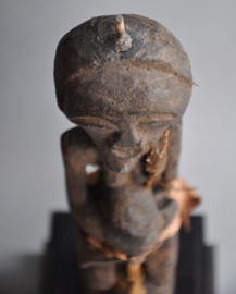 Very old, intensively used SONGYE statue, DR Congo, ca 1900