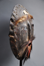 Metal shaman face mask, West Nepal