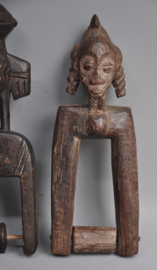 2x Baule weaving pulley, Ivory Coast, 2nd half of the 20th century
