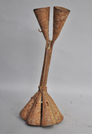 Iron tribal altar bells, FON, Benin, ca 1960