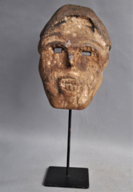 Old, strong facial SUKU tribe mask, D.R. Congo, 1960-70