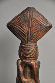 GREAT! Museum piece! Very old ghurra, churning rod holder, Nepal, 1850-1900