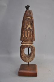 Authentic, old ghurra, churn stick holder, ritual utensil