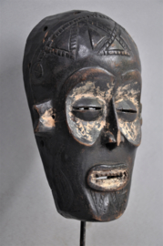 Older facial CHOKWE mask, D.R. Congo, approx. 1960