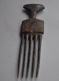 Older tribal hair comb from the Baule, Ivory Coast, ca 1960