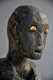 Antiek tribaal beschermingsbeeld van de IFUGAO stam, Filippijnen