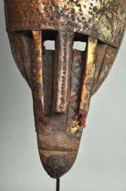 Top! Oud tribaal gebruikt masker, Markha, Bambara, Mali, 1920-40