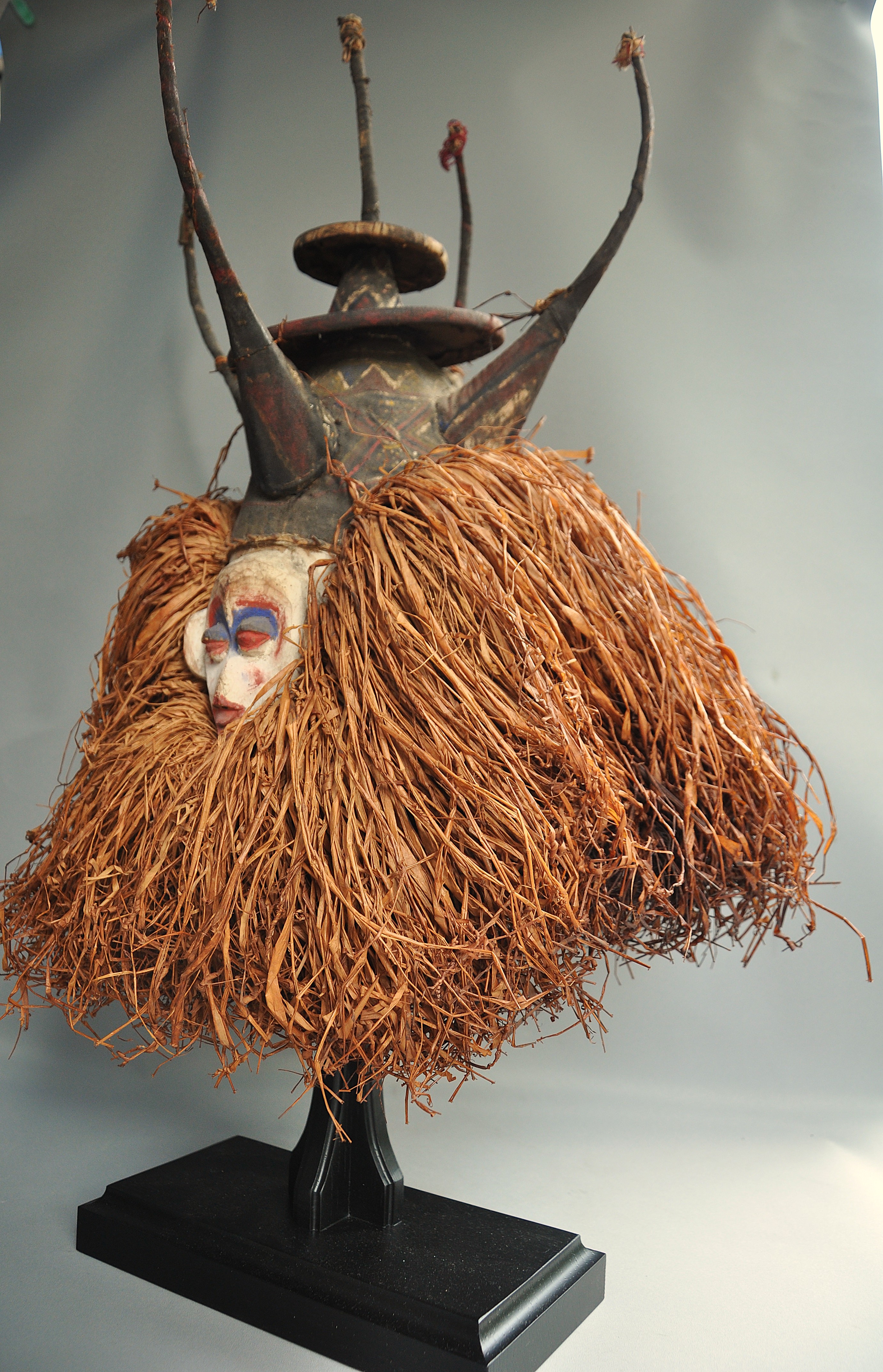 Tribaal gebruikt initiatie masker, YAKA, DR Congo, 1940-50