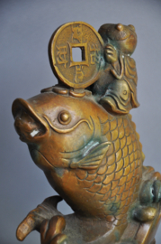 Bronzen geluksbeeld, China, 1960-70