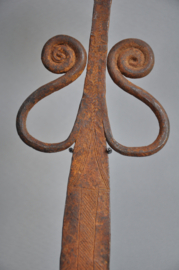 Extremely rare! Ceremonial spoon, fer noir, Ga'anda tribe, N East Nigeria