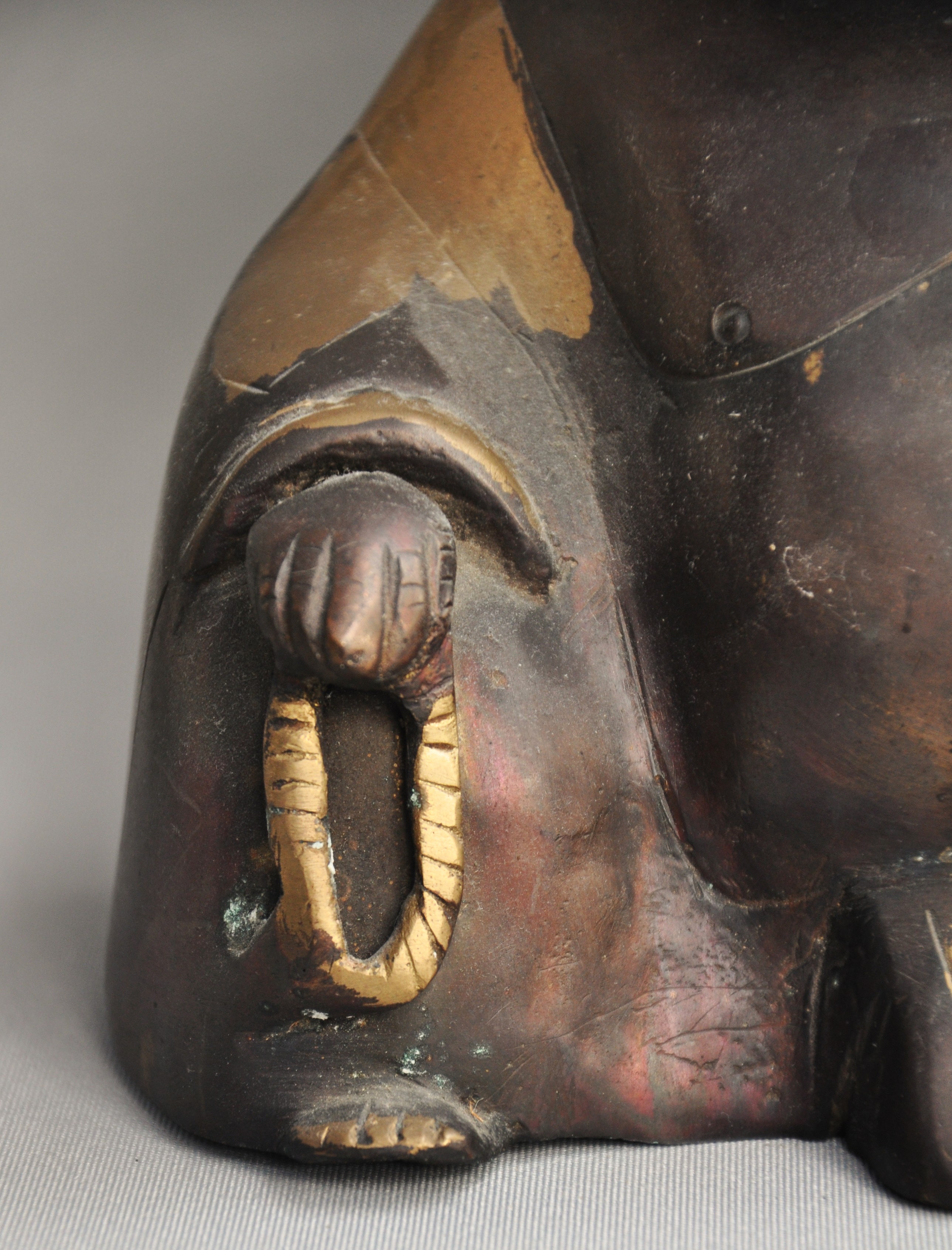 Bronzen Chinees geluksbeeld, 2e helft 20e eeuw