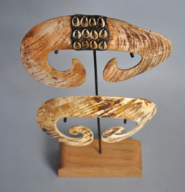 Dubbele BiPane, neusornament, ASMAT, Papoea Nieuw Guinea