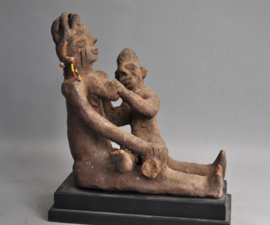 Terra cotta maternity statue, Yoruba, Nigeria, 1950-60