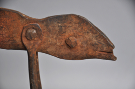 Large fer noir (iron) chameleon from Burkina Faso, mid 20th century