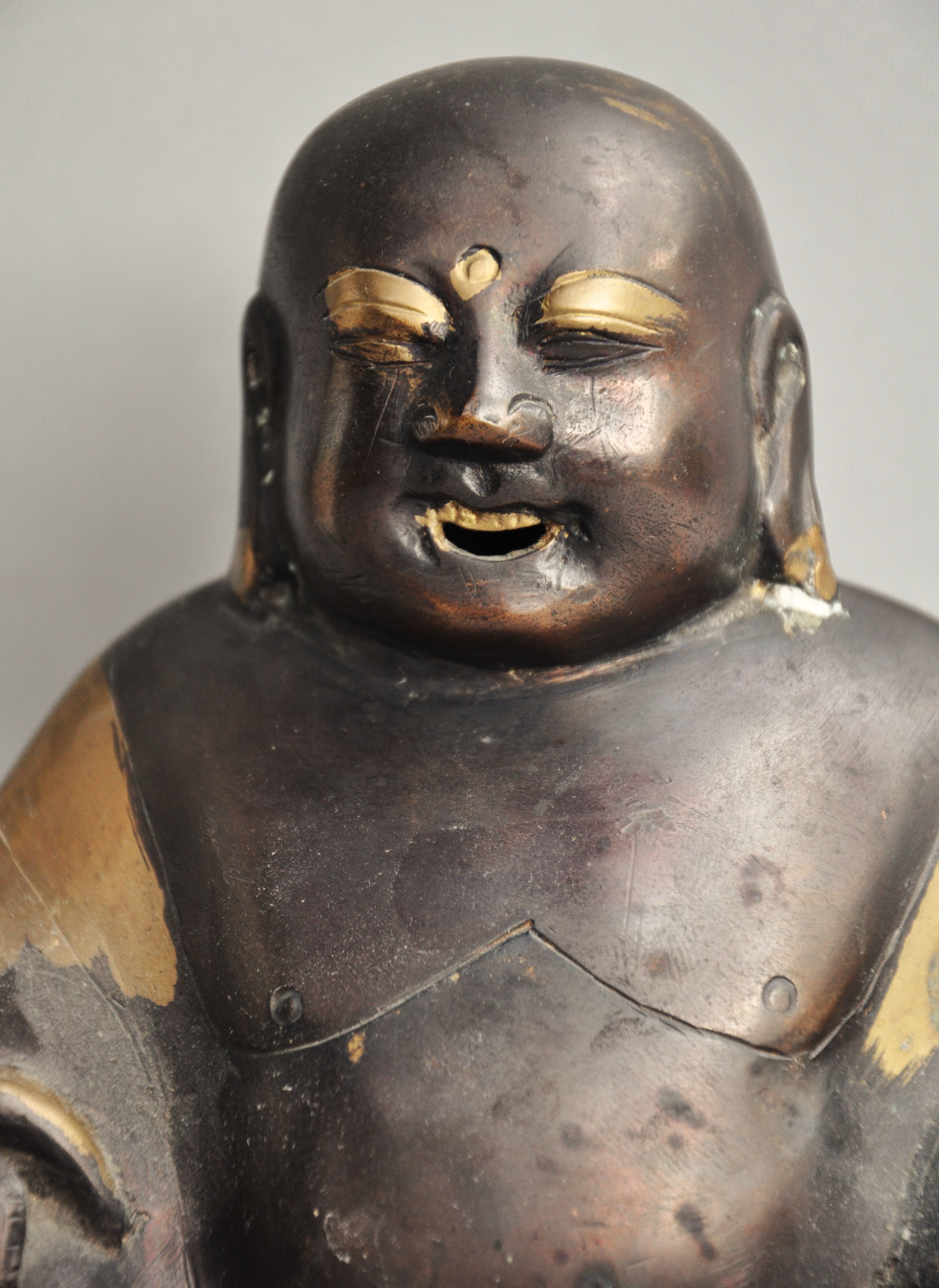 Bronzen Chinees geluksbeeld, 2e helft 20e eeuw