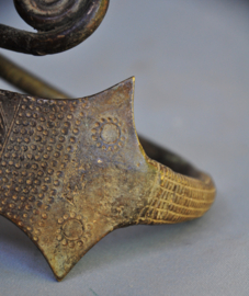 TOP! Oud bronzen tribale armband, GAN , Burkina Faso, 1e helft 20e eeuw