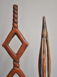 TOP! Lot of three tribal spoons from Ethiopia, early 20th century