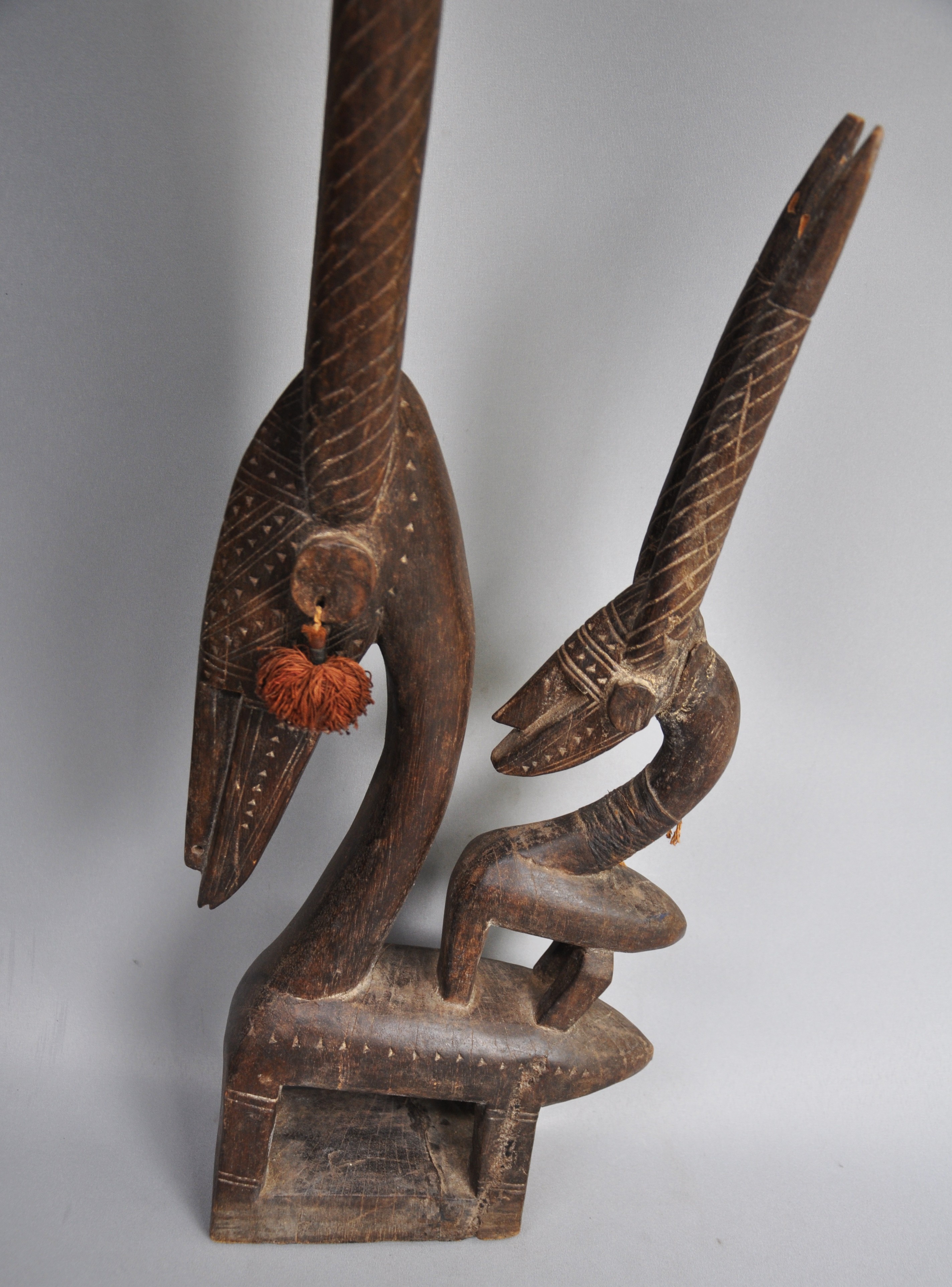 Chi Wara hoofdmasker, Bambara, Mali, ca 1970